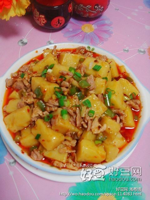 肉碎瓣香米豆腐