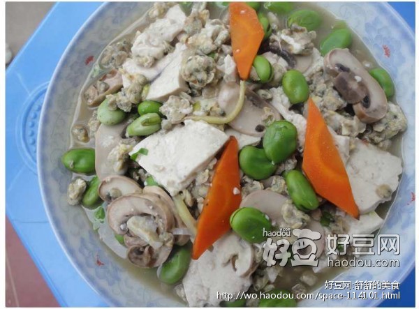 蚬肉烧豆腐