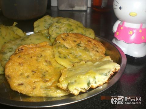 小蒜摊饼