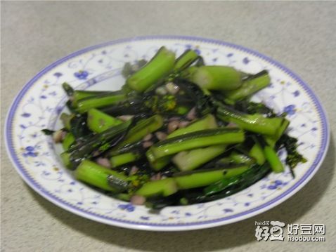 蒜茸红菜苔