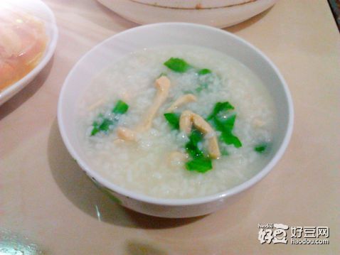 鸡柳肉青菜粥