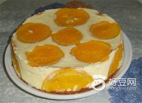 香橙卡士达慕斯蛋糕