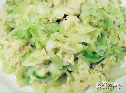 鸡蛋炒椰菜