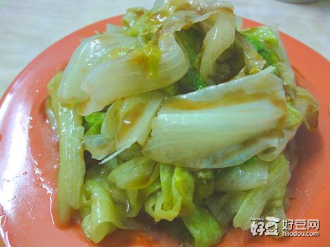 蚝油卷心生菜