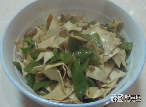 尖椒炒豆片