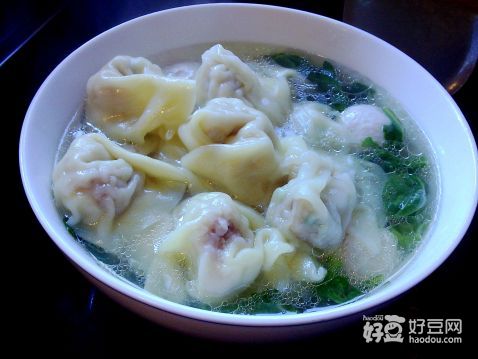 茼蒿肉丸云吞汤