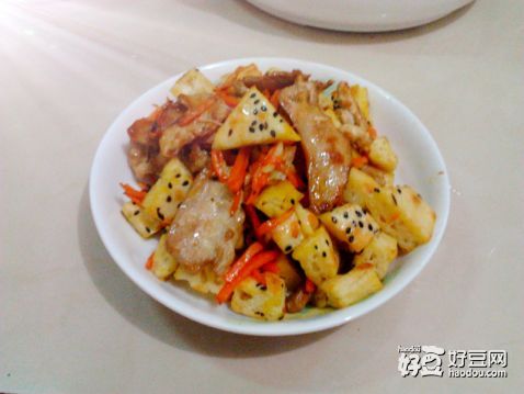 烤肉炒发面饼