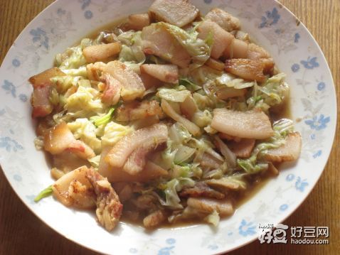 猪头肉炒白菜