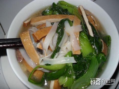 青菜咸肉汤粉