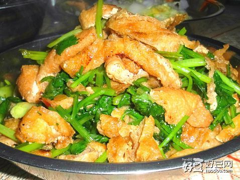 香菜油豆腐