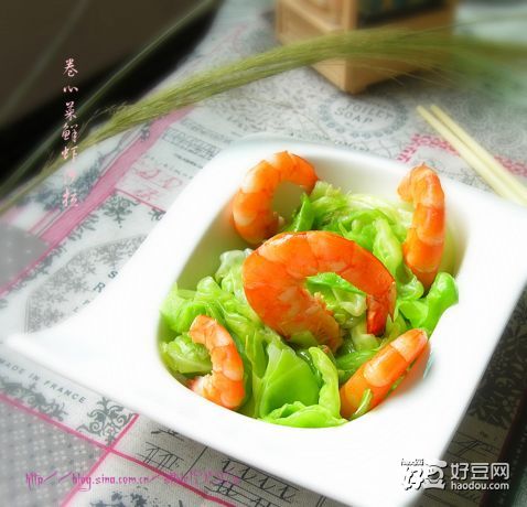 鲜虾卷心菜沙拉