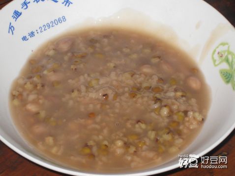 花生绿豆白米粥