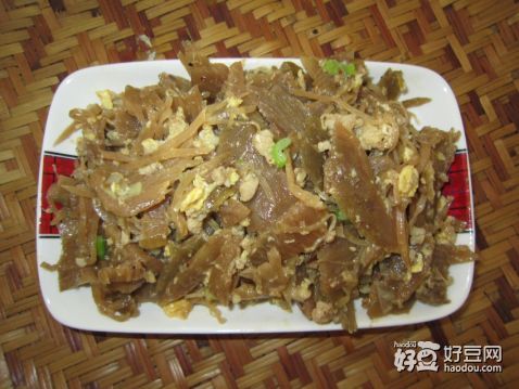 肉丁鸡蛋炒咸菜