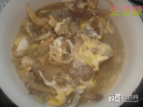 鸡蛋蘑菇汤