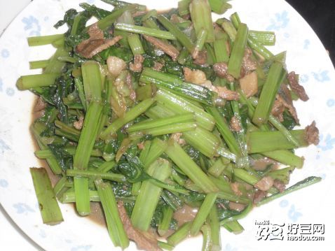 肉炒根长菜