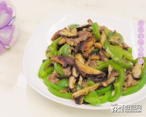 香菇青椒炒肉丝
