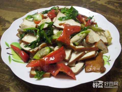 芹菜叶炒豆干