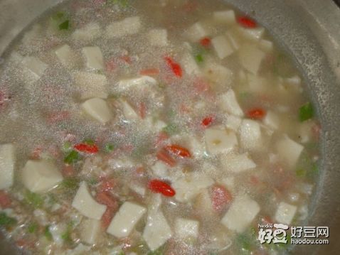 豆腐肉末汤