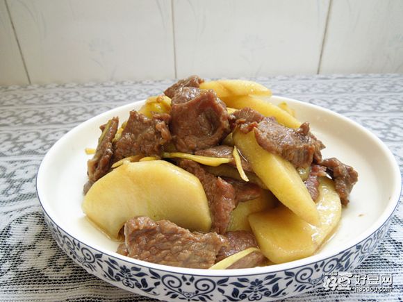 青苹果炒牛肉