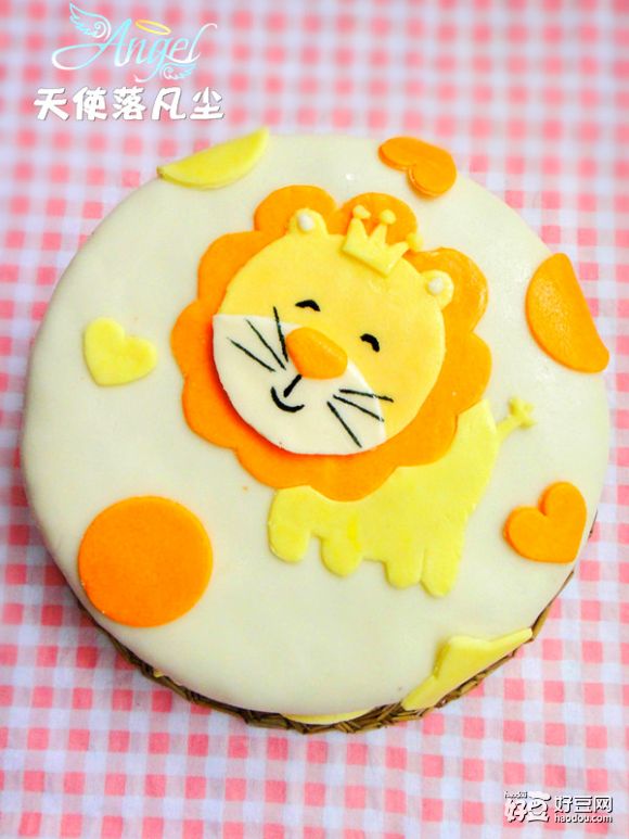 狮子座翻糖蛋糕