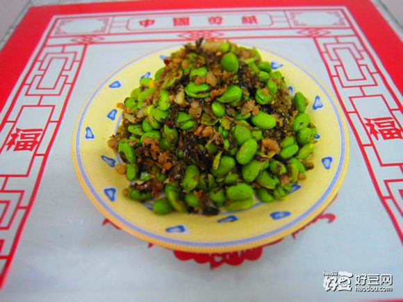 雪菜毛豆粒