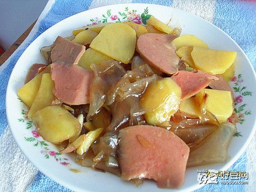 火腿土豆炖粉皮