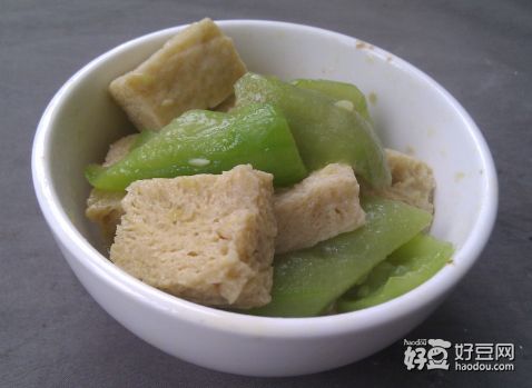 丝瓜冻豆腐