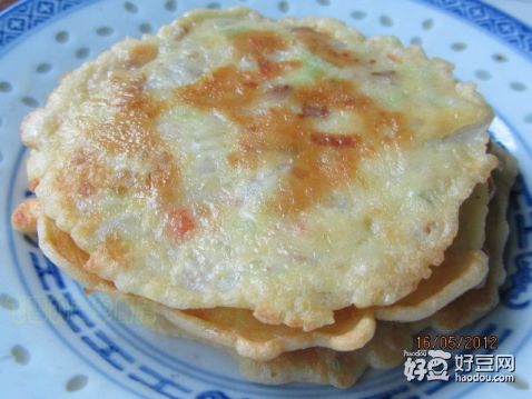 鸡蛋瓠子肉糜面饼