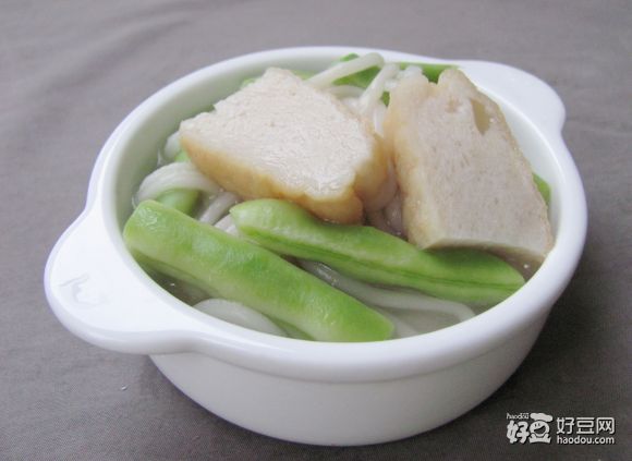 刀豆鱼丸面