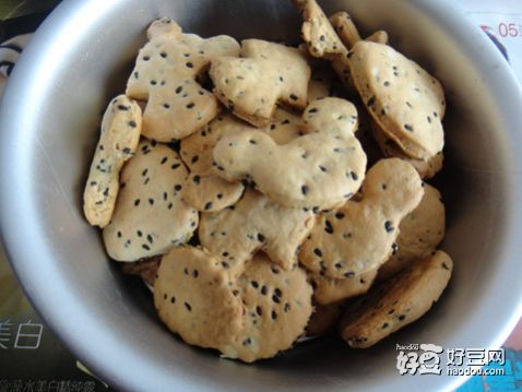 黑芝麻甜脆饼干