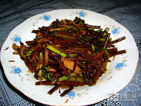 肉炒水蕨菜