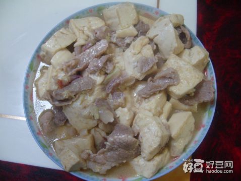 肉片炖豆腐