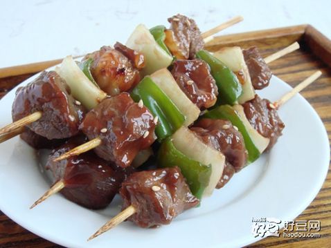 蜜汁柚香牛肉串