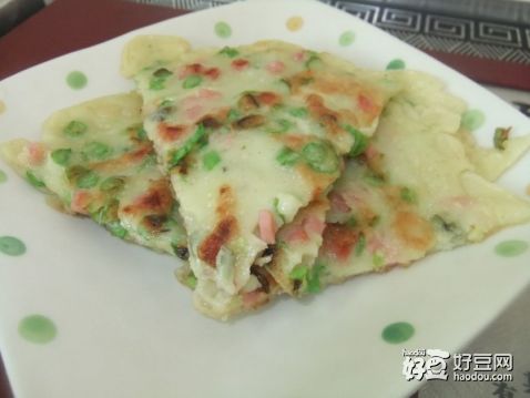 长豆火腿饼