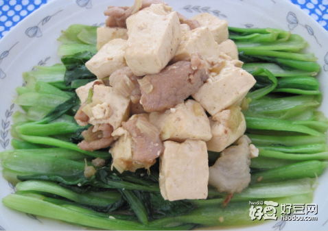 豆腐炖油菜