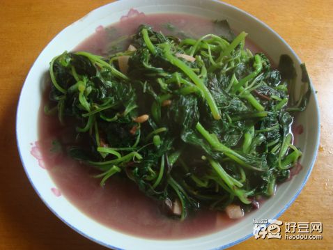 咸肉炒绿苋菜