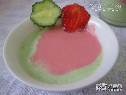 双色蔬果酸奶