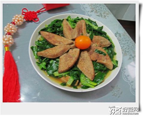 韭菜猪肝