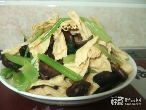 香菇炒腐竹