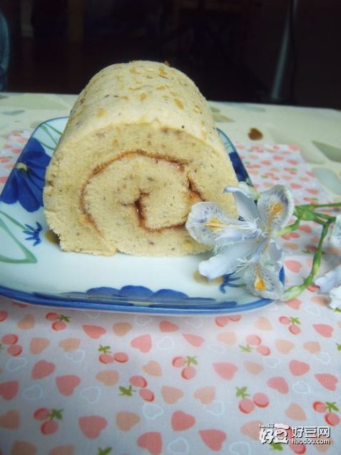 草莓玫瑰蛋糕卷