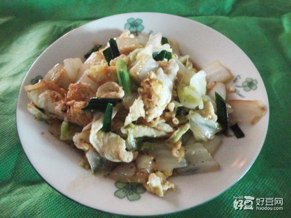 鸭蛋炒白菜