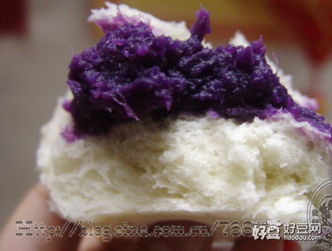 汤种蒸包---紫薯包