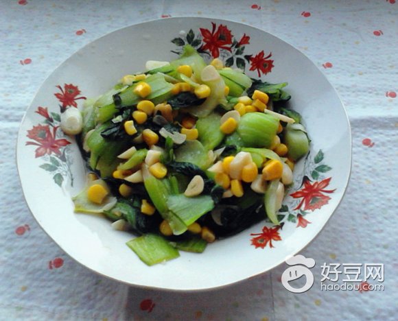 玉米粒炒油菜