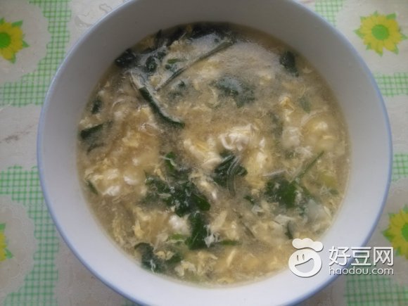 菠菜粉条鸡蛋汤