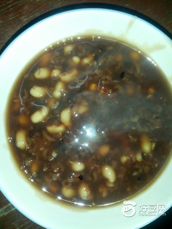 黑米芸豆粥
