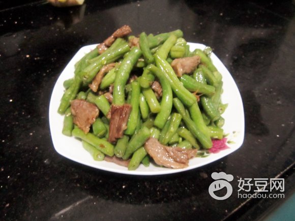 龙牙豆炒肉片