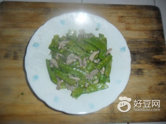 荷兰豆炒肉丝