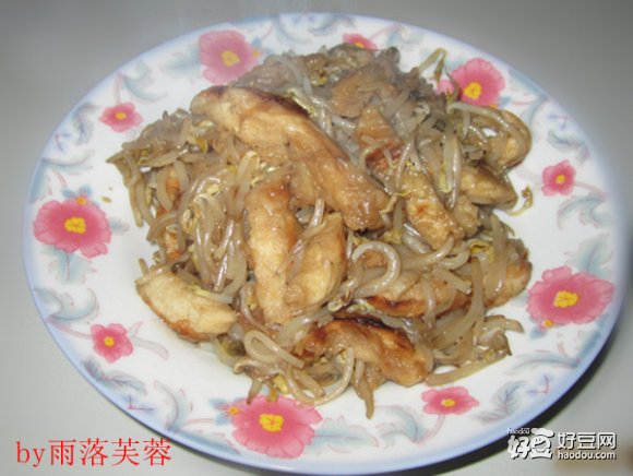 绿豆芽焖饼