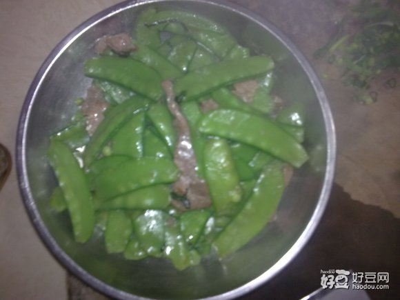 荷兰豆炒肉片