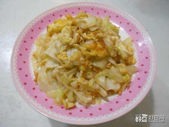 鸡蛋炒高丽菜